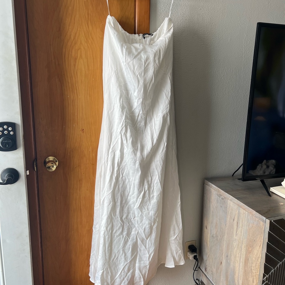 Abercrombie & Fitch White Sundress with Spaghetti Straps for Bride